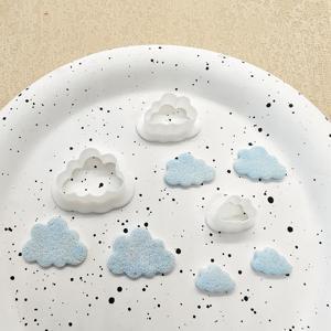 TEMU 3pcs 구름 모양의 폴리머 클레이 커터 세트, 기하학적 패턴, 귀걸이 및 DIY 공예용 플라스틱 조각 도구, 캐주얼 테마, 데이, 마르티 그라스, 봄 축제에 완벽합니다.