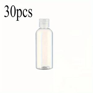 TEMU 10/20/30개 리필형 스퀴즈 병, 샴푸 및 샤워 젤용 60ml/100ml 휴대용 여행용 병, 플립형 PET 투명 플라스틱 디스펜싱 병 포함