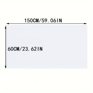 TEMU 사무실 및 교실용 재사용 가능한 자체 접착식 PVC 소재 드라이이어즈 화이트보드 벽 스티커 롤 - 마커와 펜 홀더 포함