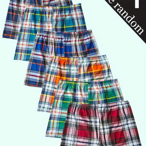 TEMU 4개 랜덤 남성용 체크 반바지, 신상 남성용 드로즈, 대비되는 체크무늬, 홈웨어 알로 바지, 편안하고 통기성 좋음