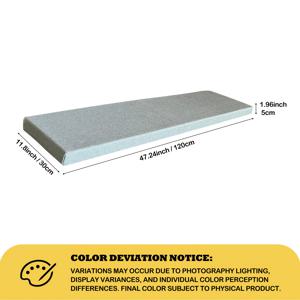 TEMU 세탁 가능한 벤치 매트, 미끄럼 방지 매트 - 실내 벤치, 창문, 피아노 벤치, 라운지 파티오용 두꺼운 소파 쿠션, 주방 매트로 다양한 가정 생활 장소에 적합