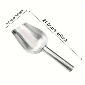 TEMU 두꺼운 스테인레스 스틸 얼음 파기 - 밀, 콩, 쌀 등 다양한 용도로 다용도한 주방 도구 - 얼음 큐브, 설탕, 개 식품, 고양이 식품, 곡물, 콩 등에 안전한 금속 파기 - 얼음 큐브 트레이, 다목적 파기, 쉽게 청소할 수 있는 재질