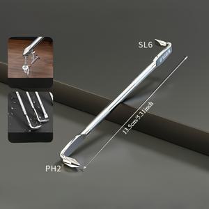 TEMU 좁은 공간용 90도 고경도 L자형 Z-벤트 크로스 드라이버 세트