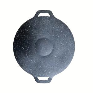 TEMU 한국식 바비큐 그릴 팬 - 균일한 열 분배, 내구성 강한 논스틱 플랫 프라이팬 (전기, 가스, 인덕션 호환) - 한국 스트리트 푸드에 완벽, 가정 및 레스토랑 사용에 이상적, 세척 쉬운 마모 방지 디자인, 인체공학 핸들, 요리 애호가를 위한 필수 주방 도구