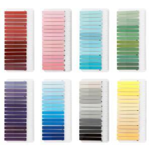 TEMU 8개 그라데이션 컬러 초미세 인덱스 탭, 스티커 메모, 쓰기 및 재사용 가능한 책갈피 - 반투명 그라데이션 디자인, 학생 교과서 또는 사무용 문서 표시에 적합 (스타일당 320매).