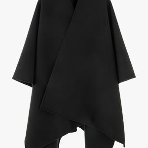 TEMU 솔리드 컬러 케이프 코트, 휴가 및 여행에 딱 맞는 따뜻하고 스타일리시한 디자인