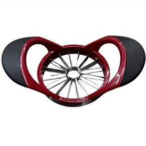 TEMU 사과 슬라이서 및 코어 제거기, 스테인리스 스틸 업그레이드, 대형 사이즈, 16개의 날카로운 블레이드 장착, 사과 슬라이싱용, 편안한 플라스틱 핸들, 부활절 어버이날 선물, 미끄럼 방지, 잡기 쉬움