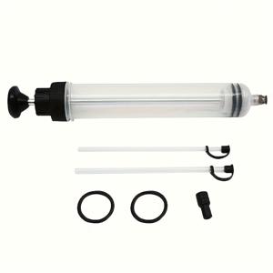 TEMU 500CC 수동 오일 유체 추출 펌프 호스 포함 - 엔진 오일, 유체 전송 및 교체용 견고한 자동차 유지보수 도구, 내구성 있는 플라스틱 구조, 사용하기 쉬운 디자인, 엔진 오일 펌프, 튼튼한 도구 디자인, 내구성 있는 플라스틱 펌프, 기어 오일 충전 장치, 유체 교환 장치, 자동차 오일, 수동 오일 펌프