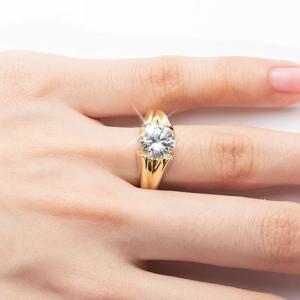 TEMU 커플을 위한 고품질 웨딩 반지. 3카트 로운드 모이사나이트 세트가 925 실버에 14K 골드 도금되어 있습니다. 이 스타일리시하고 미니멀한 빈티지 디자인은 , 데이트, 결혼식, 프로포즈, 파티에 완벽합니다. 정말 좋습니다.