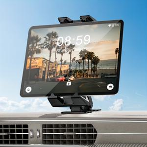 TEMU 유니버설 차량용 대시보드 태블릿 및 휴대폰 홀더, 접착식 듀얼 베이스, 차량 대시보드 내비게이션용 회전 디자인, 유연하고 사용하기 쉬움, 안정적인 그립, 4.7-14인치 태블릿, 휴대폰 및 기타 장치와 호환 가능.|그립톡|핸드폰거치대