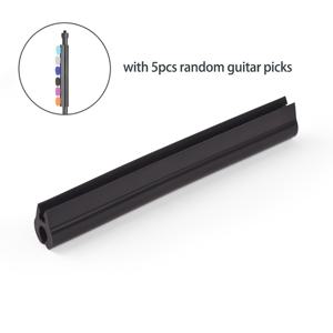 TEMU 기타 피크 홀더, 마이크 스탠드용 클램프 포함, 16-19mm 직경 파이프 호환, 다양한 색상 또는 스타일의 기타 피크 5개 포함