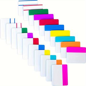 TEMU 400개 생생한 스티커 색인 테이블 - 쓰기 가능 및 위치 이동 가능, 페이지 마커로 노트, 책 및 문서 정리에 적합, 내구성이 뛰어나고 사용하기 쉬움, 문서 관리 | 투명한 디자인 | 간편한 위치 이동