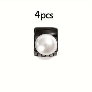 TEMU 프랑스 스타일 헤어 클립 4개 세트 - 헵번 스타일의 작은 헤어 액세서리, 오드리 헵번의 아이콘이 되는 헤어스타일 장식, 빈티지 헤어핀, 리얼한 캡슐 디자인.|빈티지|머리핀|악세사리