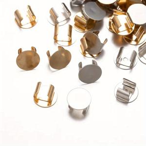 TEMU 20개 헤어 타이 로프 클립 빈 베이스 DIY 공예 버클 헤어 타이 여성 액세서리 도구 주얼리 만들기 재료