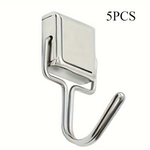 TEMU 5개 묶음 자석 후크, 14lbs 고강도 자석 걸이 후크 - 우편함, 냉장고, 사무실용 강력한 자석력 - 간편한 설치, 내구성 있는 구조 - 가정, 사무실 또는 상업용으로 적합 - 걸이용 자석 후크