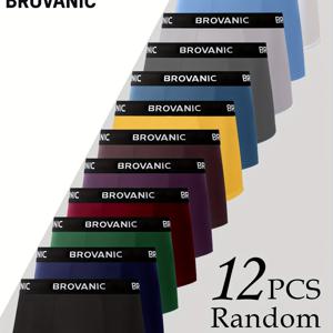 TEMU 12개 랜덤 남성용 드로즈, 데일리 및 캐주얼 복장용 멀티팩 단색 속옷, 클래식 레터링이 있는 매우 편안한 신축성 있는 허리 밴드, 남성용 드로즈|남자반바지|남성반바지