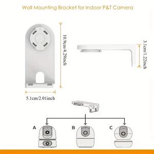 TEMU IMOU Ranger 카메라 벽걸이 마운트 - PFB-S2X Dual/2C/RC/2 실내 카메라 호환, DIY 쉬운 설치, 공간 절약형 천장/벽걸이 브래킷, 사무실 감시 시스템에 이상적