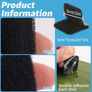 TEMU 16세트 32개입 강력 양면 테이프 | 2인치 x 2인치, 고강도, 잔여물 없는 접착제, 카펫 손잡이, 안전 차량용 매트, 가정용 바닥에 적합