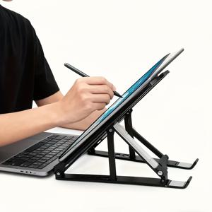 TEMU 헤비 듀티 접이식 A 타입 태블릿 스탠드 | 0-90° 각도 조절 가능, 미끄럼 방지 발판, iPad, Kindle, 스마트폰에 적합, 데스크탑 & 침대 옆 겸용 - 휴대용 E-북 랙, 태블릿 데스크 스탠드, ABS 재질