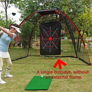 TEMU 60.62인치 폭 골프 연습 네트 - 실내 및 실외 훈련에 적합, 외부 프레임 불필요, 골프 연습 타겟, 튼튼하고 내구성 있는 디자인, 가정 마당에서 연습하기에 완벽, 다중 타겟 영역, 버퍼 패드 장착