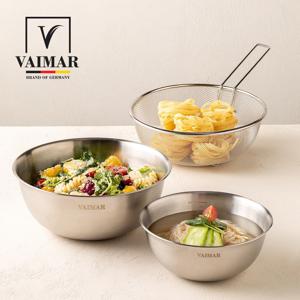 TEMU 바이마르 야채 트레이 믹싱볼 3종 (믹싱볼+채망+야채볼) 세트