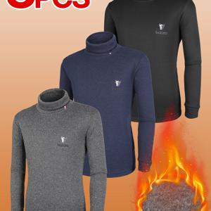 TEMU (1+1+1) 남성 하이넥 기모 목폴라 티셔츠 3PCS 겨울필수템(JH3QP3LT071M)