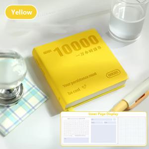 TEMU 만시간 가죽커버 플래너 - 자기관리용 수첩, 휴대용 사각노트북 & 일정책|북커버