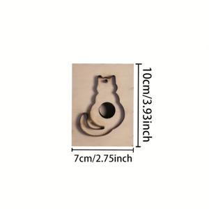 TEMU 아기 고양이 칼날 몰드 - 수제 DIY 가죽 공예 도구, 자르기 쉬운 내구성 있고 날카로운 가죽 크리스마스 장식품 펜던트 몰드