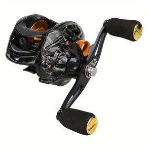 TEMU 빌링스 VS200 시리즈 베이트캐스팅 릴 - 7.2:1 기어비, 최대 18LB 드래그, 알루미늄 합금 & 나일론 바디, 양손잡이용 디자인, 민물 & 바닷물 낚시용