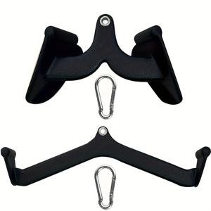 TEMU LAT 풀다운 액세서리, LAT 바 케이블 기계 액세서리, T-바 V-바, LAT 풀다운 바, 홈 체육관 피트니스용 백 트라이세프 바 강도 훈련 핸들 (스타일 01)