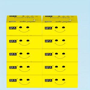 TEMU 10팩, 4겹 티슈 페이퍼, 팩당 280매, 티슈 크기 14cm X 17.5cm, 휴대용 티슈, 호텔 및 가정용 부드러운 페이셜 티슈, 경제적인 가정용 필수품, 파티 용품 및 청소 용품