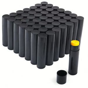 TEMU 30개 DIY 립스틱 튜브 5g - 휴대용 빈 립스틱 용기, 평평한 뚜껑, 무향 플라스틱, 립 왁스 및 화장품 생산에 적합