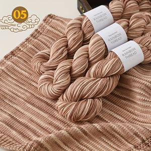 TEMU 3개 세트, 컬러 실, 그라데이션 얀, 스웨터, 숄, 조끼 뜨개질용, 수제 얀.