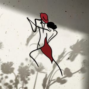 TEMU 15.74 x 8.87인치의 댄스 커플 메탈 아트 작품 1개. 이 댄스 테마 벽 조각은 가정, 파티오 및 발코니를 위한 장식 벽화 역할을 하며, 집들이, 결혼식, 어버이날 선물로 이상적입니다.