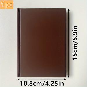 TEMU 스트로베리 초콜릿 디자인 A6 플래너. PU 가죽 텍스처 하드커버, 핑크색 80페이지, 다양한 인서트 8개 포함. 가볍고 휴대하기 좋은 포맷으로 선물용으로 완벽합니다.