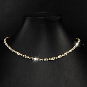 TEMU 1개 봄 여름 여성 패션 목걸이, 우아한 스타일 고품질 목걸이, 18K 골드 도금 구리, 저자극성 및 산화 방지, 3A 지르코니아 반짝이 인레이, 데일리 착용, 크리스마스, 파티, 휴가, 웨딩, 여행, 발렌타인데이, 기념일, 카니발, 추수감사절에 완벽한 여성용 주얼리 선물