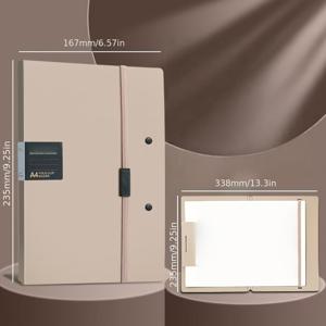 TEMU A4/A5 접이식 파일 홀더, 다기능 필기판 - 학생, 간호사, 의사, 사무용 휴대용 컬러 바인더, 견고하고 가벼운 디자인