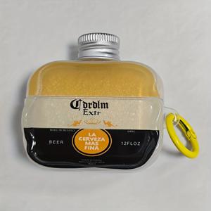 TEMU 웨이브 엣지 입체 병뚜껑 패턴 디자인 보호 케이스, 걸이 후크 포함, 낙하 방지 케이스, 에어팟 1 2 3 4 Pro Pro2 Pro3 이어폰 케이스용