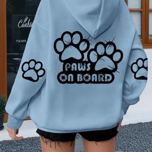 TEMU 여성용 스타일리시한 새로운 후드 스웨트셔츠는 하트 테마 프린트와 다양한 할로윈 디자인으로 구성되어 있으며, 긴 소매로 캐주얼룩에 다용도로 사용하기 좋은 선택입니다.