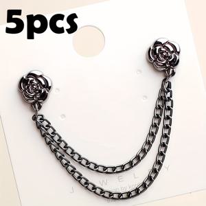 TEMU 체인 마그네틱 잠금장치 5개, 슬리브 고정 장치, 허리 집게, 티셔츠 줄임 도구, 청바지 커프스, 남자친구, , 가족 및 친구에게 적합, 옷핀