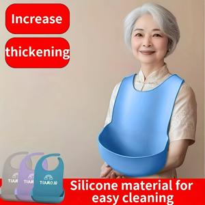 TEMU 어른용 턱받이, 노인용 식사턱받이, 입체식사턱받이, 식사턱받이