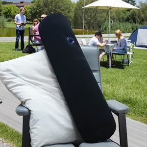 TEMU 1개/2개 팽창식 쿠션, 다리 지지대, 허리 베개, 접이식 보관 기능이 있는 원통형 다기능 야외 베개, 블랙 캠핑 바디 베개.