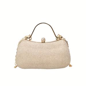 TEMU 반짝이는 비즈로 장식된 우아한 이브닝 핸드백 - 이브닝 백. 여행 사진 촬영에 완벽한 이 우아한 이브닝 핸드백은 여성용 이브닝 클러치로도 사용 가능하며, 카니발 음악 축제나 정장 행사에 적합합니다, 페스티벌 파우치,파티 액세서리,시크한 파티 가방,화려한 클러치,비즈 핸드백,클러치 파우치,이벤트 클러치,파티 참석자들,패션 여성