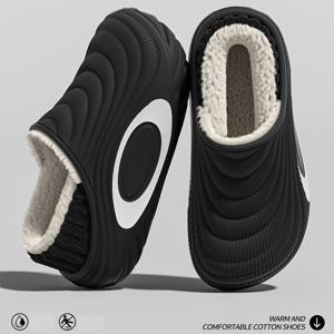 TEMU 여성 & 남성용 겨울 슬리퍼 - EVA 밑창 & 플러시 안감, 슬립온/실외용, 추운 바닥 및 추위에 민감한 분들을 위한 따뜻하고 포근한 신발|슬리퍼