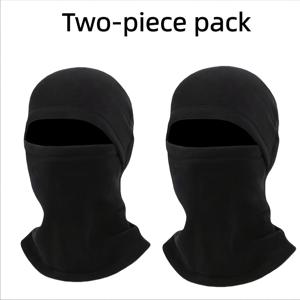 TEMU 남성용 아웃도어 발라클라바 세트 – 2개입 따뜻한 겨울용 머리 장식, 추운 날씨 스포츠용, 니트 폴리에스터, 팀 사이클링, 스키, 하이킹 및 야외 활동에 적합, 손세탁만 가능, 부드럽고 통기성 좋음, 추운 날씨 모험을 위한 동반자