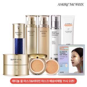 [아모레미위크X아이오페] ~50%+추가할인｜넥크림 최초런칭!슈퍼바이탈&레티놀 외 프리미엄 기초&색조 BEST