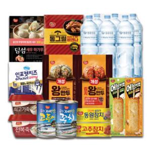 동원F&B 인기상품/참치 1캔당 1,300원대/생수/치즈/만두 외