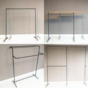 이믹스 튼튼한 파이프행거 /벽선반 1단/2단/DIY/파이프선반/옷걸이/휴지걸이/옷가게/헹거