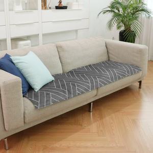 북유럽 극세사 더블 헤링본 소파패드 4인용 소파매트 60x240cm