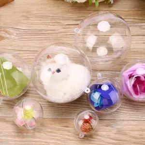 투명 플라스틱볼 6p세트/ 6cm 아크릴구 투명캡슐